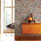 Athena Beige Floral Wallpaper