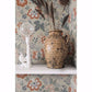 Athena Beige Floral Wallpaper