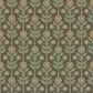 Aya Green Floral Wallpaper