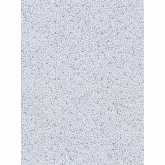 Lark Light Blue Botanical Wallpaper