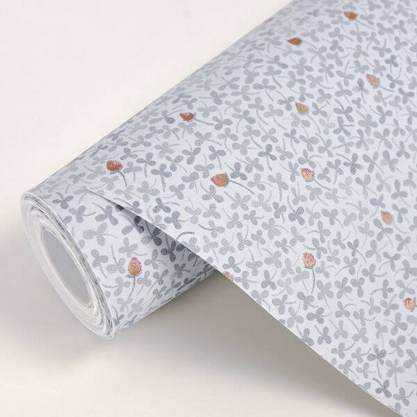 Lark Light Blue Botanical Wallpaper