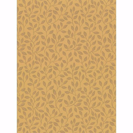 Posey Mustard Vines Wallpaper