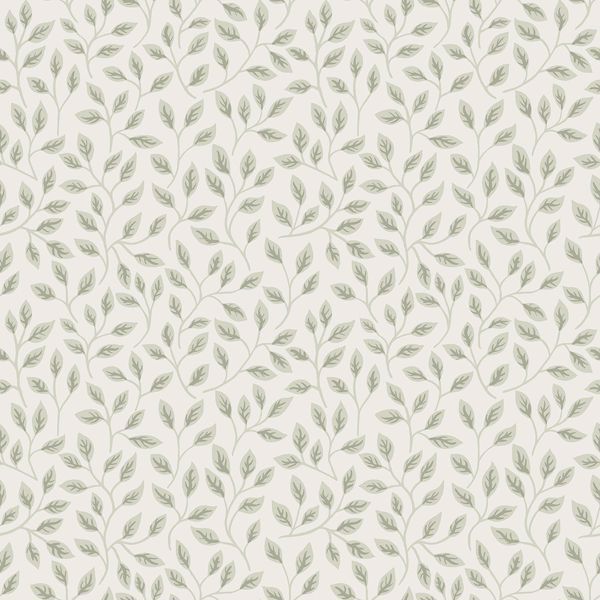 Posey Light Green Vines Wallpaper