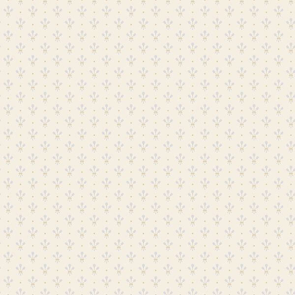Lili White Miniature Floral Wallpaper