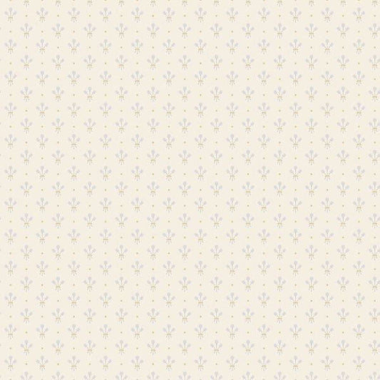 Lili White Miniature Floral Wallpaper