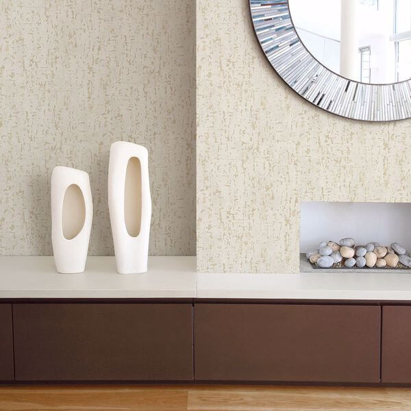 Malawi Cream Leather Texture Wallpaper