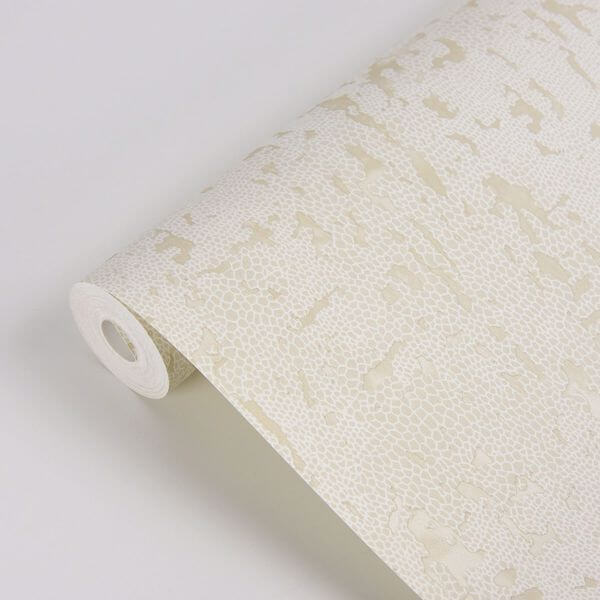 Malawi Cream Leather Texture Wallpaper