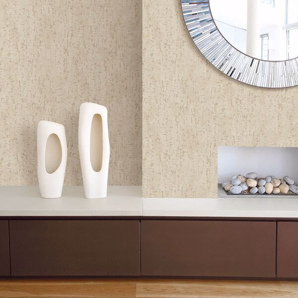 Malawi Beige Leather Texture Wallpaper