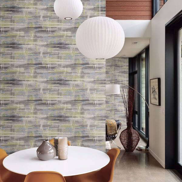 Marari Green Distressed Texture Wallpaper