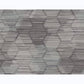 Jabari Charcoal Geometric Faux Grasscloth Wallpaper