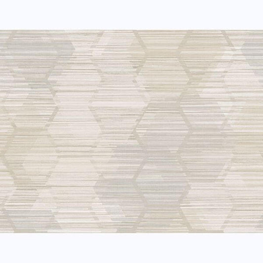 Jabari Wheat Geometric Faux Grasscloth Wallpaper