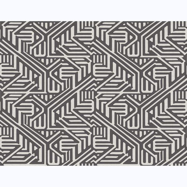 Nambiti Black Geometric Wallpaper