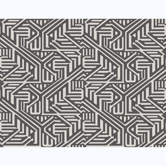 Nambiti Black Geometric Wallpaper