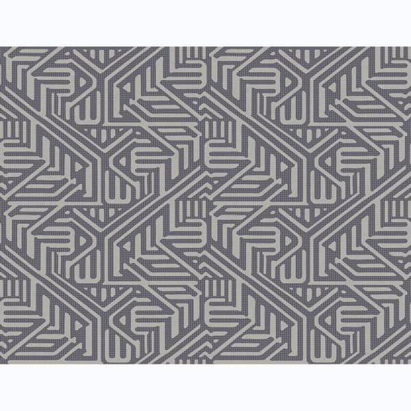 Nambiti Charcoal Geometric Wallpaper