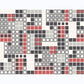 Bantry Red Geometric Wallpaper