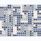 Bantry Blue Geometric Wallpaper