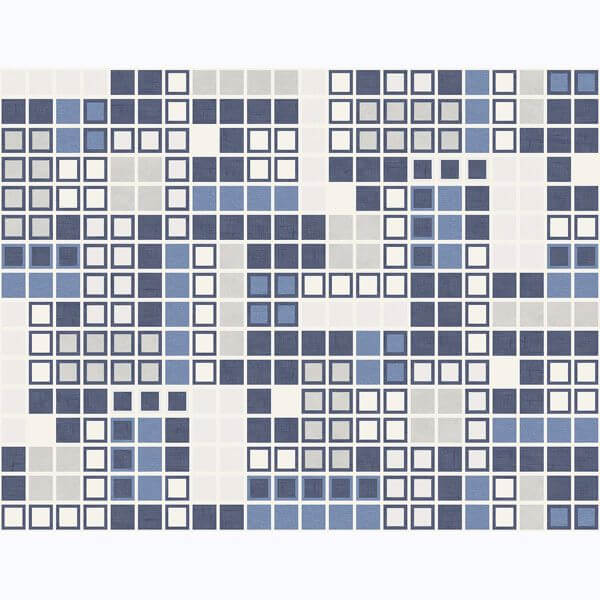 Bantry Blue Geometric Wallpaper