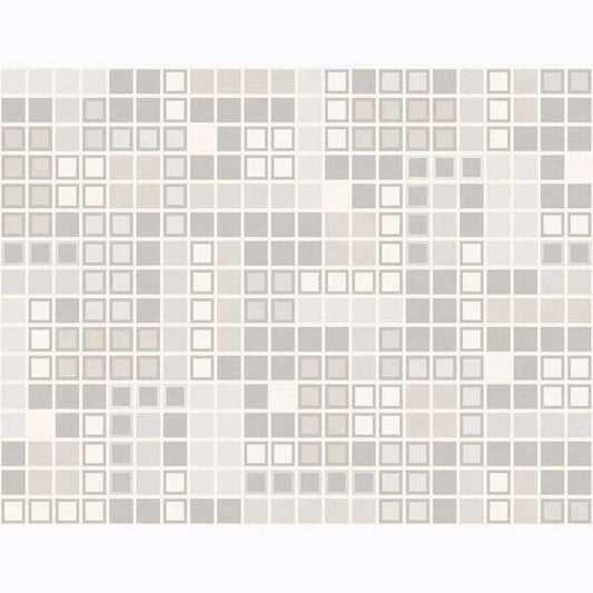 Bantry Light Grey Geometric Wallpaper