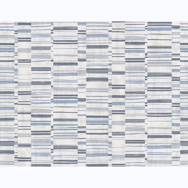 Fresnaye Blue Linen Stripe Wallpaper