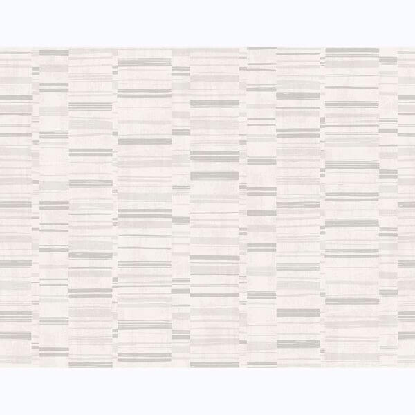 Fresnaye Light Grey Linen Stripe Wallpaper