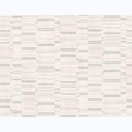 Fresnaye Light Grey Linen Stripe Wallpaper