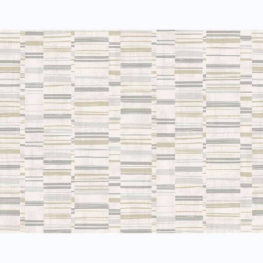 Fresnaye Grey Linen Stripe Wallpaper