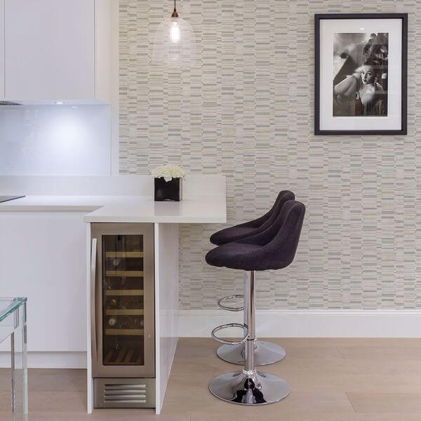 Fresnaye Grey Linen Stripe Wallpaper
