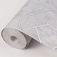 Granada Light Grey Grey Geometric Wallpaper