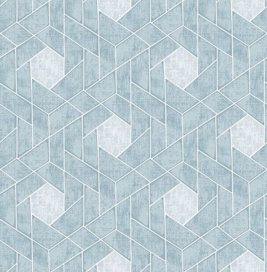 Granada Aqua Geometric Wallpaper