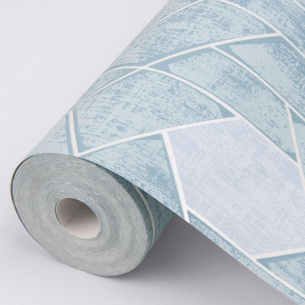 Granada Aqua Geometric Wallpaper