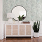 Karson Teal Swirling Geometric Wallpaper