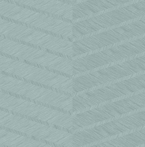 Aspen Aqua Chevron Wallpaper