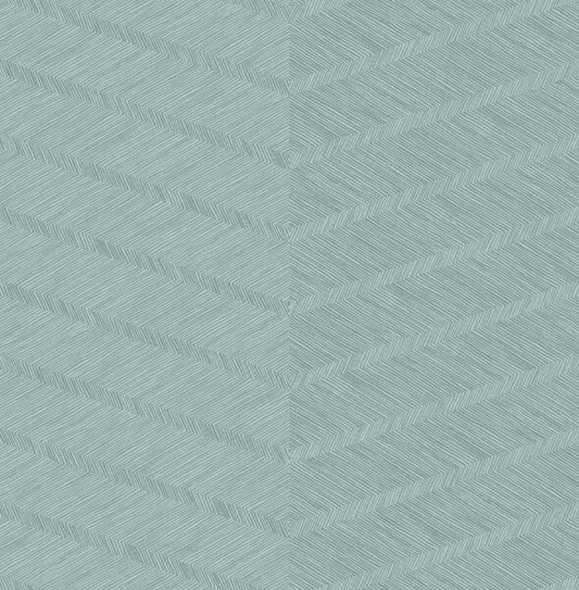 Aspen Aqua Chevron Wallpaper