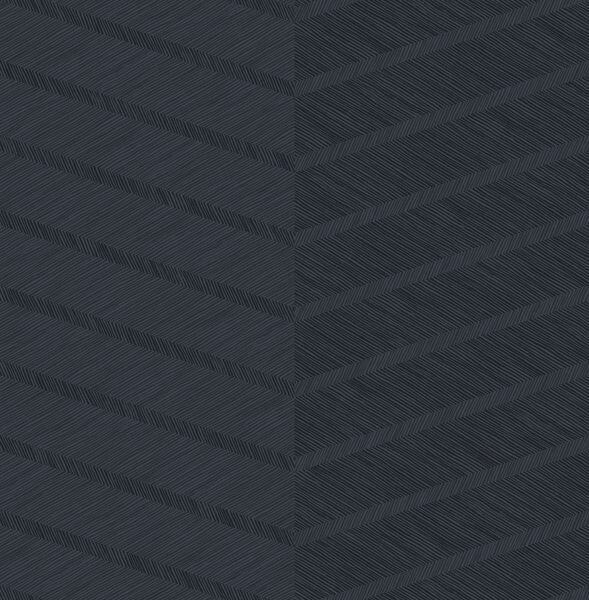 Aspen Indigo Chevron Wallpaper