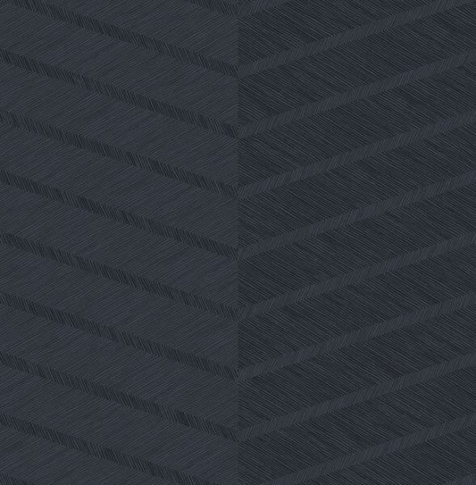 Aspen Indigo Chevron Wallpaper