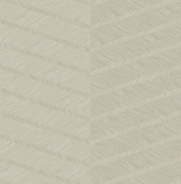 Aspen Champagne Chevron Wallpaper
