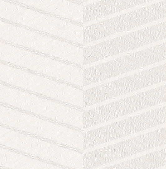 Aspen White Chevron Wallpaper