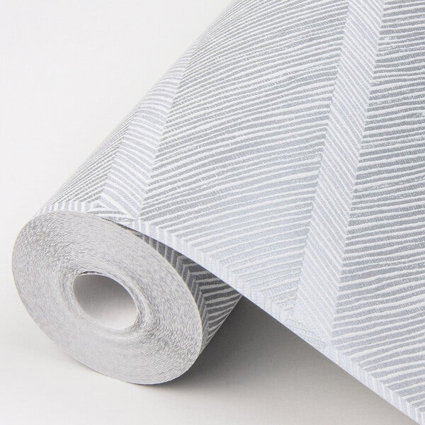 Aspen Grey Chevron Wallpaper