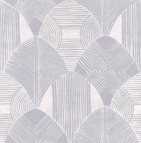 Westport Pewter Geometric Wallpaper