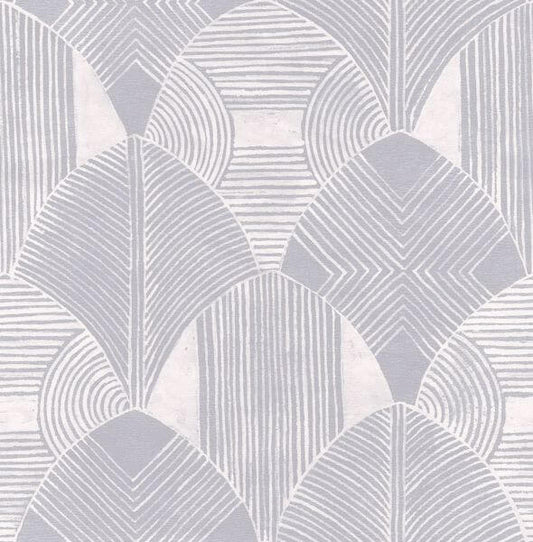 Westport Pewter Geometric Wallpaper