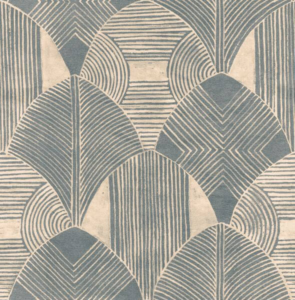 Westport Teal Geometric Wallpaper