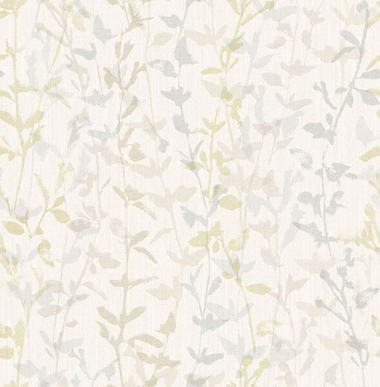 Thea Light Grey Floral Trail Wallpaper