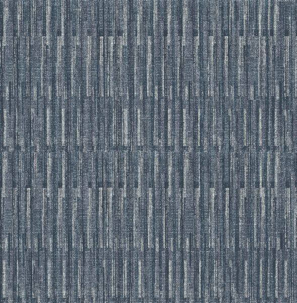 Brixton Indigo Texture Wallpaper