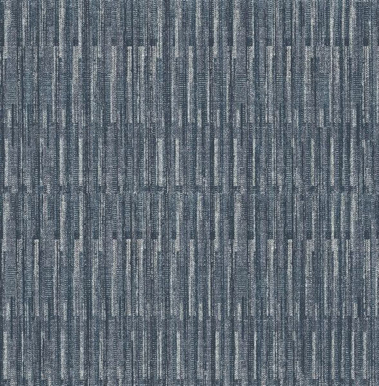 Brixton Indigo Texture Wallpaper
