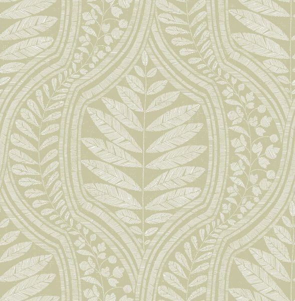 Juno Green Ogee Wallpaper