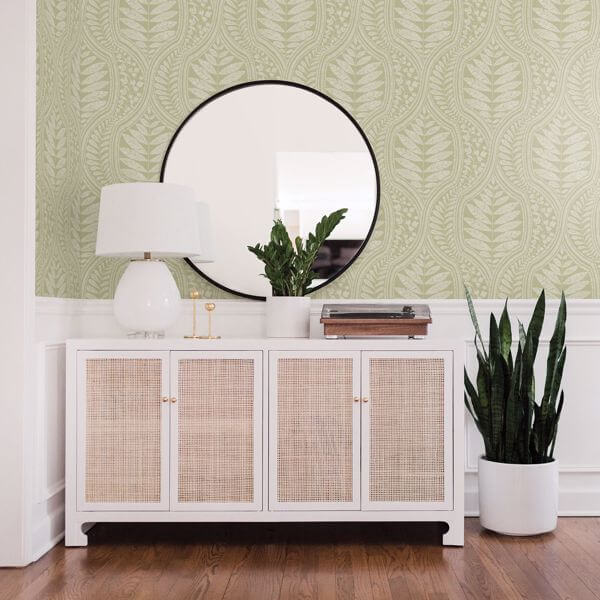 Juno Green Ogee Wallpaper