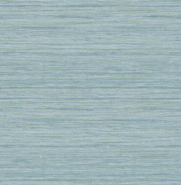 Barnaby Light Blue Faux Grasscloth Wallpaper