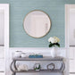 Barnaby Light Blue Faux Grasscloth Wallpaper