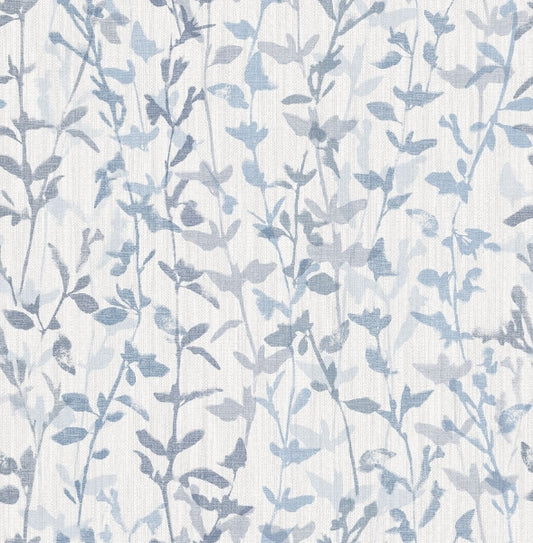 Thea Blue Floral Trail Wallpaper