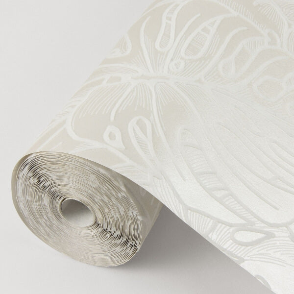 Balboa White Botanical Wallpaper